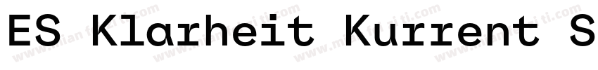 ES Klarheit Kurrent Semibold TRIAL字体转换